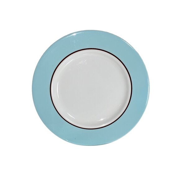 Pagnossin Other - Set Of 4 Pagnossin Treviso 8” Egg Blue & White Ironstone Plates Made In Italy Di